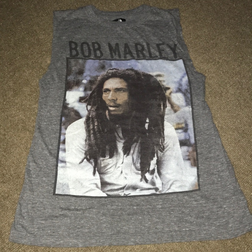 FOREVER 21 - Grey Bob Marley Muscle Tee